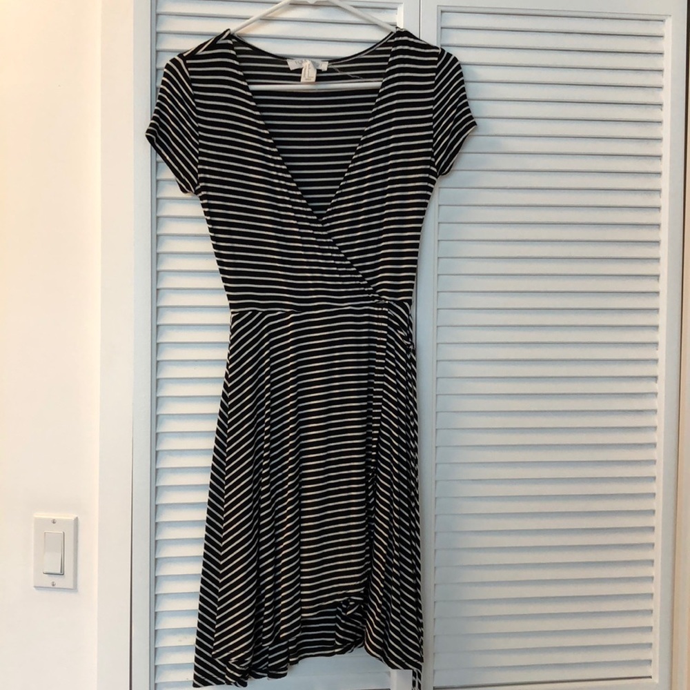 Striped Wrap Dress